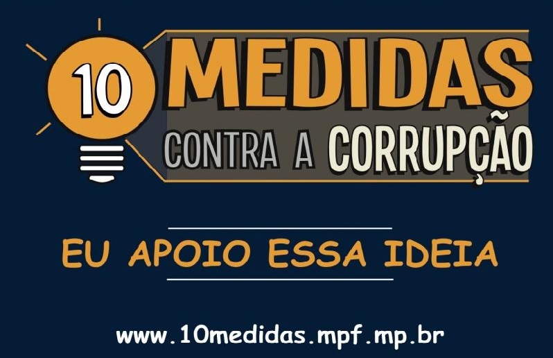 10 medidas contra a corrupção