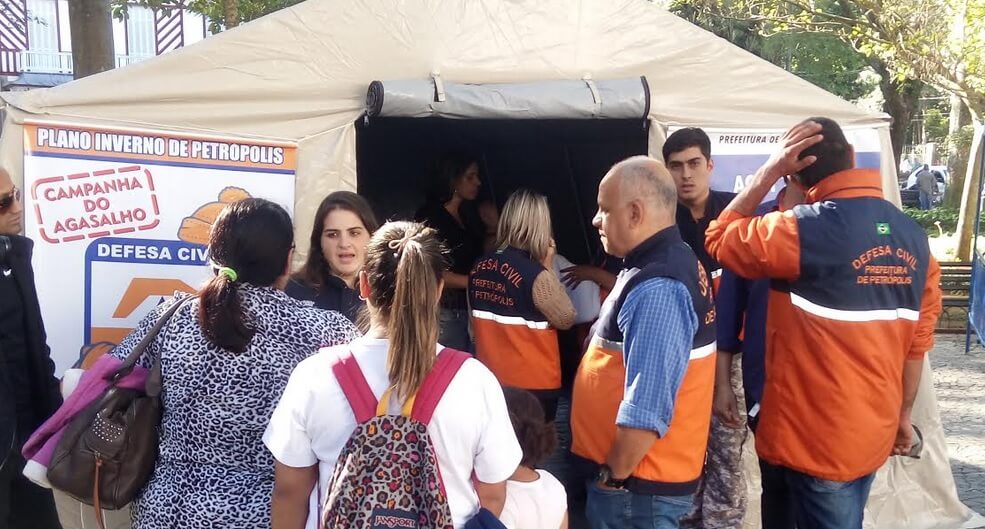 campanha agasalho defesa civil